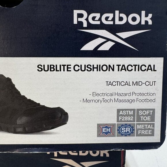 Reebok Mens Sublite Cushion Tactical Sneaker Black Size 6M main image 7